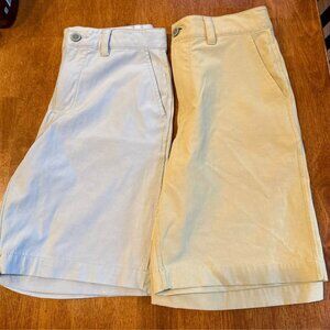 Southern Tide Boys T3 Gulf Short: Tan & Grey (2 Pairs) Size 10